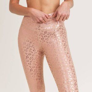 Mono B Shimmer Pink Animal Print Leggings